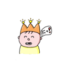 三つ星王子と二つ星ワンコ（個別スタンプ：14）