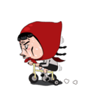 Little girl in Riding Hood（個別スタンプ：6）