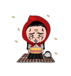 Little girl in Riding Hood（個別スタンプ：11）