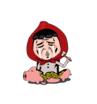 Little girl in Riding Hood（個別スタンプ：12）