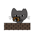 むすっとした猫スタンプ（個別スタンプ：21）