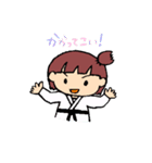 柔道女子（個別スタンプ：6）