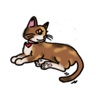 うちのミケねこ（個別スタンプ：4）