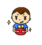 もん太とまめちゃん 夏編（個別スタンプ：12）