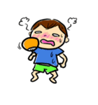 もん太とまめちゃん 夏編（個別スタンプ：31）