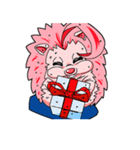 ピンクのハリネズミ（個別スタンプ：38）