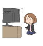 萌え語り女子（個別スタンプ：15）