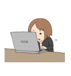 萌え語り女子（個別スタンプ：17）