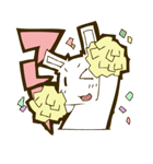 しろうさぎ。（個別スタンプ：32）