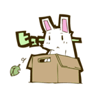 しろうさぎ。（個別スタンプ：34）