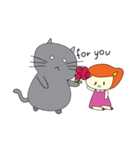 Cat Berm ＆ Tidkib（個別スタンプ：1）