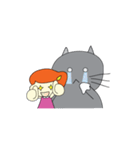 Cat Berm ＆ Tidkib（個別スタンプ：22）