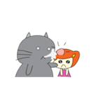 Cat Berm ＆ Tidkib（個別スタンプ：24）
