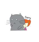 Cat Berm ＆ Tidkib（個別スタンプ：34）