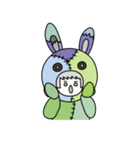 動物着ぐるみ Zooくるみ ウサギのゾンビ編（個別スタンプ：6）