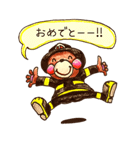 絵本風くま消防士（個別スタンプ：24）