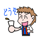 青と赤チーム、スポーツ現地観戦主義！（個別スタンプ：35）