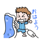 青と赤チーム、スポーツ現地観戦主義！（個別スタンプ：39）