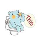 BlueDumb Poo Time [EN]（個別スタンプ：6）