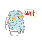 BlueDumb Poo Time [EN]（個別スタンプ：34）