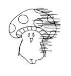 ゆかいなキノコ（個別スタンプ：4）