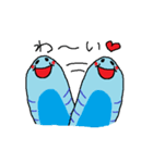 青い幼虫（個別スタンプ：4）