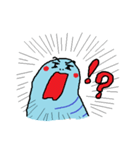 青い幼虫（個別スタンプ：34）