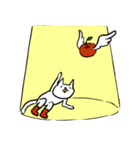 cat and apple1English（個別スタンプ：33）