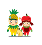 Pine+Apple ＆ Mango (Love is beautiful)（個別スタンプ：3）