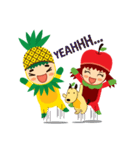 Pine+Apple ＆ Mango (Love is beautiful)（個別スタンプ：8）