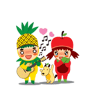 Pine+Apple ＆ Mango (Love is beautiful)（個別スタンプ：25）