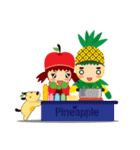 Pine+Apple ＆ Mango (Love is beautiful)（個別スタンプ：31）