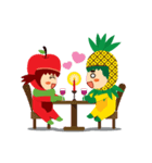 Pine+Apple ＆ Mango (Love is beautiful)（個別スタンプ：32）