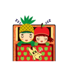 Pine+Apple ＆ Mango (Love is beautiful)（個別スタンプ：40）