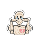 AsB - Woody Kun (The Wooden Heart Face)（個別スタンプ：24）