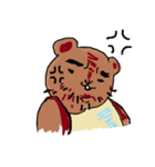 ひげ島熊おさん（個別スタンプ：8）