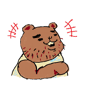 ひげ島熊おさん（個別スタンプ：14）