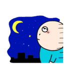 いきいき夜くん（個別スタンプ：35）