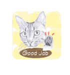 My cat Tama's stickers [For English]（個別スタンプ：13）