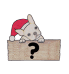 フレンチブルドッグのクリスマススタンプ（個別スタンプ：28）