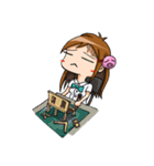 Tiny Architect Girl（個別スタンプ：13）