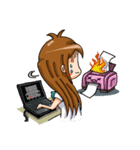 Tiny Architect Girl（個別スタンプ：34）