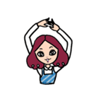 NALEE :  A girl on her inspiring day（個別スタンプ：18）
