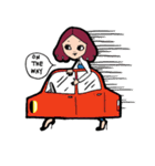NALEE :  A girl on her inspiring day（個別スタンプ：37）