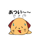 一匹リアクションとる犬。（個別スタンプ：10）