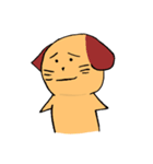 一匹リアクションとる犬。（個別スタンプ：28）
