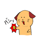 一匹リアクションとる犬。（個別スタンプ：29）