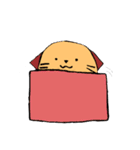 一匹リアクションとる犬。（個別スタンプ：30）
