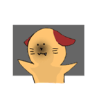 一匹リアクションとる犬。（個別スタンプ：31）