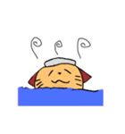一匹リアクションとる犬。（個別スタンプ：34）